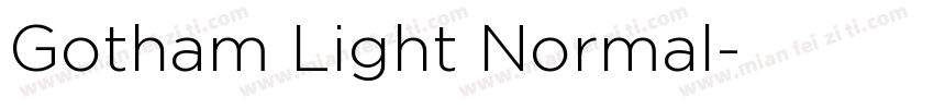 Gotham Light Normal字体转换